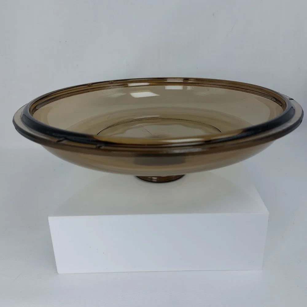 Vintage Pyrex Corning Vision Ware Lid Smoke Brown Amber 7.5
